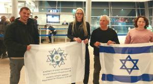 ראשי המשלחת בנתב"ג צילום: ההסתדרות הציונית חדשות