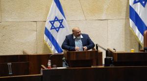 מנסור עבאס בנאומו בערבית ועברית צילום: דני שם טוב, דוברות הכנסת חדשות