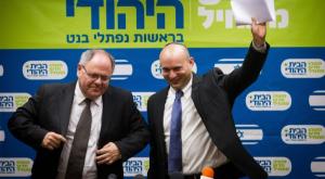 בנט ודיין בגלגול קודם צילום: Miriam Alster/Flash90 חדשות