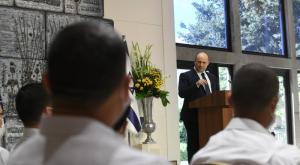 בנט בטקס מצטייני השב"כ,  צילום: עמוס בן גרשום / לע"מ מבזקים