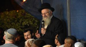 הרב שמואל אליהו, תוקף את משחקי הכדור של הערבים בהר הבית צילום: איגוד רבני הקהילות חדשות