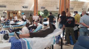 התרמת דם צילום: דוברות מד"א חדשות