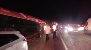 זירת התאונה בדרום הר חברון צילום: אריאל כהן חדשות