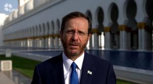 נשיא המדינה יצחק הרצוג בביקורו באמירויות צילום: רועי אברהם דעות