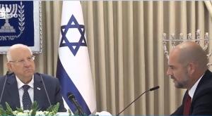 השר אוחנה והנשיא ריבלין בדיוני ההמלצות צילום: צילום מסך חדשות