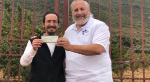  עם החקלאי דוד אגיב במירון צילום: קרן עם ישראל חי כדאי לדעת