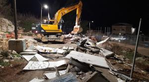 הריסת הגשר במירון צילום: דוברות הרשות לאכיפה במקרקעין חדשות