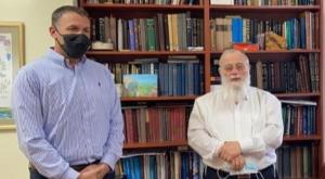 מתן כהנא עם הרב אייזמן צילום: דוברות ימינה המגזר