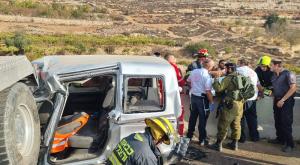 זירת התאונה צילום: דוברות כבאות והצלה חדשות
