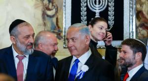 נתניהו עם סמוטריץ ודרעי צילום: אוליבר פיטוסי פלאש 90 פוליטי
