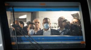 נסיעת הבכורה של הרכבת צילום: יונתן סינדל פלאש 90 חדשות