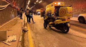 זירת התאונה צילום: דוברות מד"א חדשות