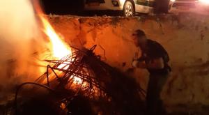 שרפת הקנאביס צילום: משטרת ישראל חדשות