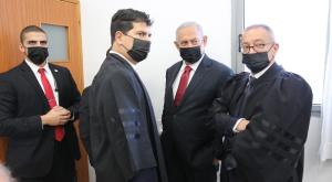 נתניהו בבית המשפט צילום:  Emil Salman/POOL חדשות
