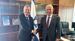 יריב ונתניהו אחרי הניצחון צילום: ללא פוליטי