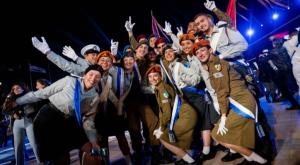 החיילים בטקס המשואות בהר הרצל צילום: Yonatan Sindel/Flash90 חדשות