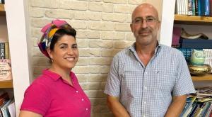 קובי אלירז והסגנית המיועדת |  צילום: מטה הבחירות קובי אלירז - לראשות מועצת בנימין המגזר