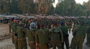 לוחמי חטיבת אלכסנדרוני בשטחי הכינוס במהלך שומר החומות. צילום: כרמי יוגב דעות