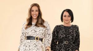 המעצבת עדי שרעבי והפרזנטורית עדן הראל צילום: צלמת: עדי אורני  עיצוב שיער : קובי קלדרון  איפור : ערן מיכה אופנה