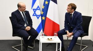 בנט עם מקרון צילום: חיים צח/ לע"מ חדשות