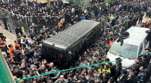 מסע הלוויה של הרב קנייבסקי צילום: ללא חדשות