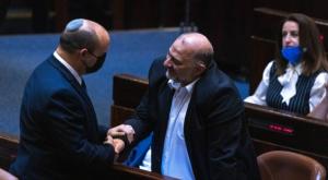 בנט ועבאס בכנסת צילום: Olivier Fitoussi/Flash90  חדשות