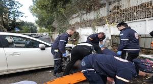 זירת הפיגוע בחיפה צילום: דוברות מד"א חדשות