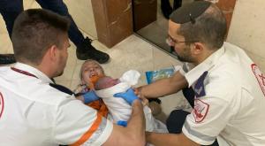 נעמי דרייפוס עם התינוקת החדשה צילום: דוברות מד"א חדשות