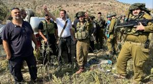 ראש מועצת שומרון יוסי דגן בזירת האירוע צילום: רועי חדי חדשות