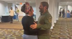 שירן ורותם נפגשו אחרי חודשים ארוכים בנפרד |  צילום: דוברות ההסתדרות הציונות העולמית  חדשות