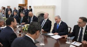 נתניהו בקפריסין צילום: עמוס בן גרשום/ לע"מ פוליטי