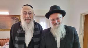 פגישת הרבנים טאו ואליהו צילום: ללא חדשות