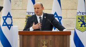 בנט בבית יד לבנים צילום: Marc Israel Sellem/POOL חדשות