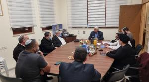 הישיבה אמש צילום: דוברות מעלה אדומים ברנז'ה