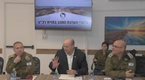 בנט באוגדת עזה צילום: חיים צח / לע"מ פוליטי