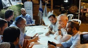 גנץ וראשי הרשויות צילום: ללא התיישבות