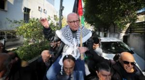 חגיגות עם שחרור כרים יונס צילום: Jamal Awad/FLASH90 פוליטי