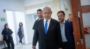 נתניהו בבית המשפט. ארכיון צילום: Yonatan Sindel/Flash90 פוליטי