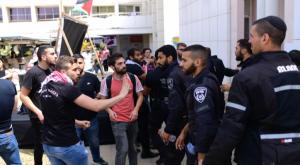 הפגנה באוניברסיטת תל אביב. אמש צילום: Tomer Neuberg/Flash90 ברנז'ה