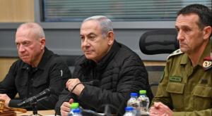 הלוי, נתניהו וגלנט צילום: קובי גדעון, לע"מ פוליטי