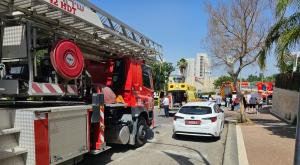 זירת השריפה במודיעין צילום: תיעוד מבצעי מד"א חדשות