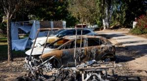 נחל עוז אחרי הטבח צילום: Yonatan Sindel,Flash90 חדשות