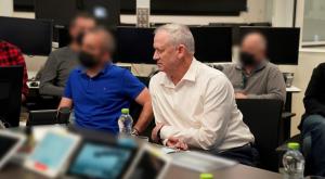 גנץ במטה השב"כ, ארכיון צילום: תקשורת שב"כ ביטחון