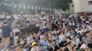 ריקוד הדגלים בתל אביב צילום: עדי גינזבורג  אביב התורה חדשות