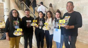 משפחות החטופים בכנסת צילום: מטה המשפחות חדשות