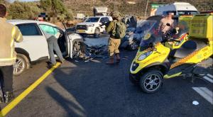 תאונה מעלה לבונה צילום: תיעוד מבצעי מד"א חדשות