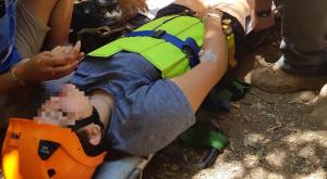 חילוץ חניכת בני עקיבא צילום: דוברות משטרה חדשות