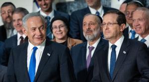 הרצוג ונתניהו צילום: onatan Sindel/Flash90 חדשות