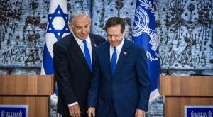 נתניהו והרצוג, סיכום ברגע האחרון? צילום: Olivier Fitoussi/Flash90 פוליטי