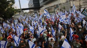 ההפגנות, הבוקר צילום: Chaim Goldberg/Flash90 פוליטי